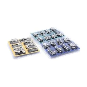 Kvvdi Juego de 24 uñas puzzles de metal para adultos_2