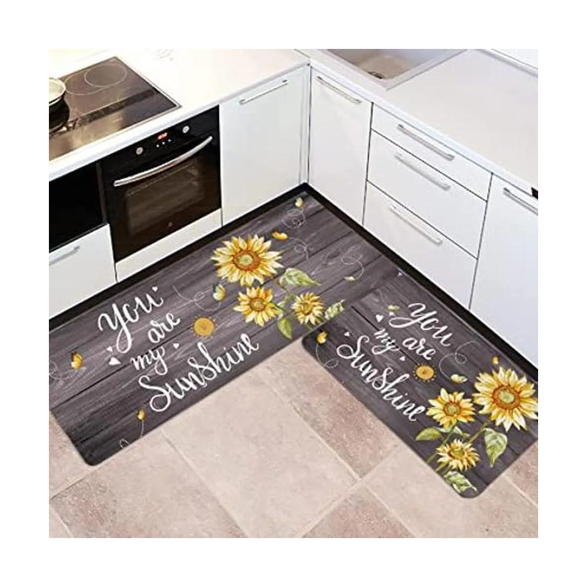 RosieLily Juego de 2 alfombras y tapetes de cocina de_1