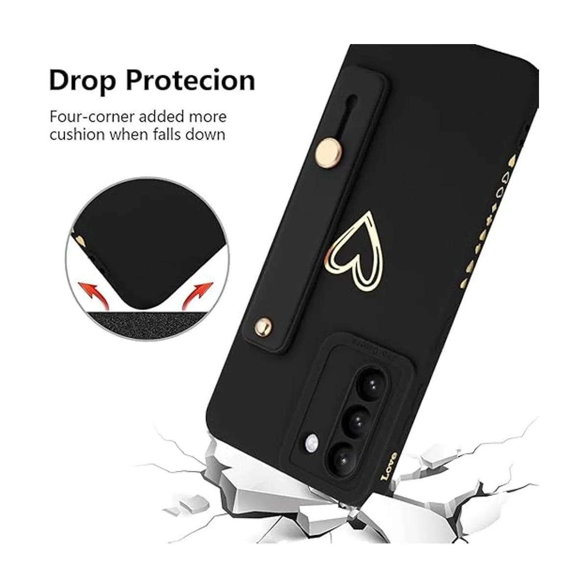 Fiyart Funda diseñada para Galaxy S21 5G con soporte para_6