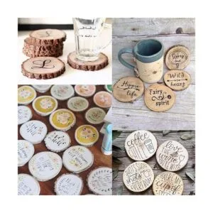 William Craft Rebanadas de madera natural sin acabar 30_3