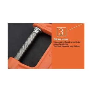 Edward Tools Abrazadera C de acero resistente de 8_6