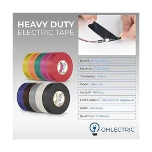 OhLectric Cinta eléctrica de vinilo de grado profesional_2