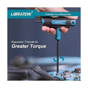 Libraton Juego de llaves Torx de mango en T diseño de dos_6