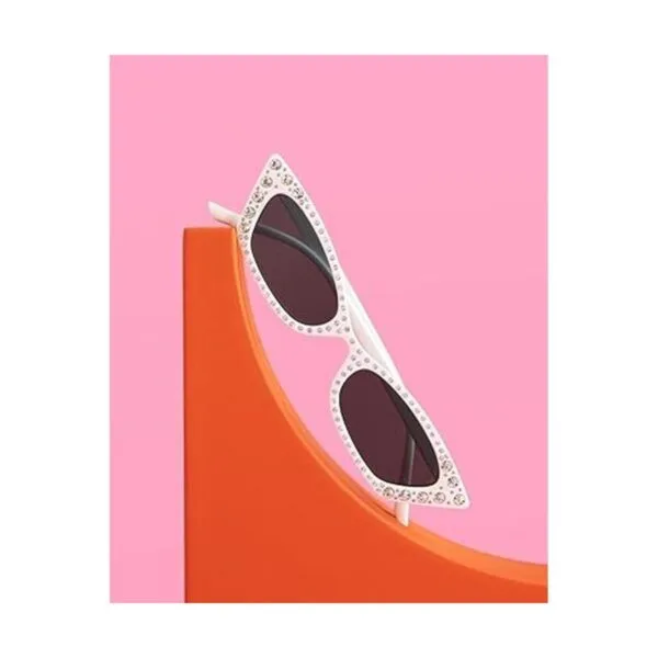 xo Fetti Gafas de sol blancas con ojos de gato Regalo_5