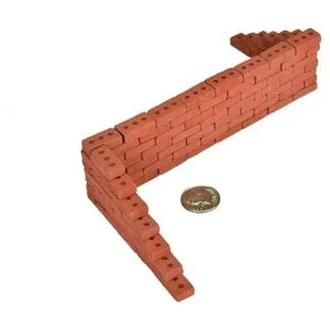 Acacia Grove Mini ladrillos rojos con palé paquete de_2