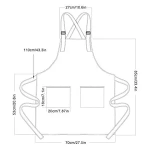 LshyMn Delantal de cangrejo de 33.4 pulgadas de largo x_2