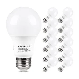TORCHSTAR Paquete de 12 bombillas LED A19 equivalente a 60_1