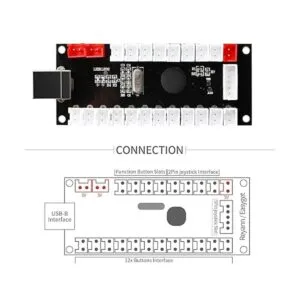 Guwarry 2 jugadores Zero retardo USB Encoder PC a HAPP_3