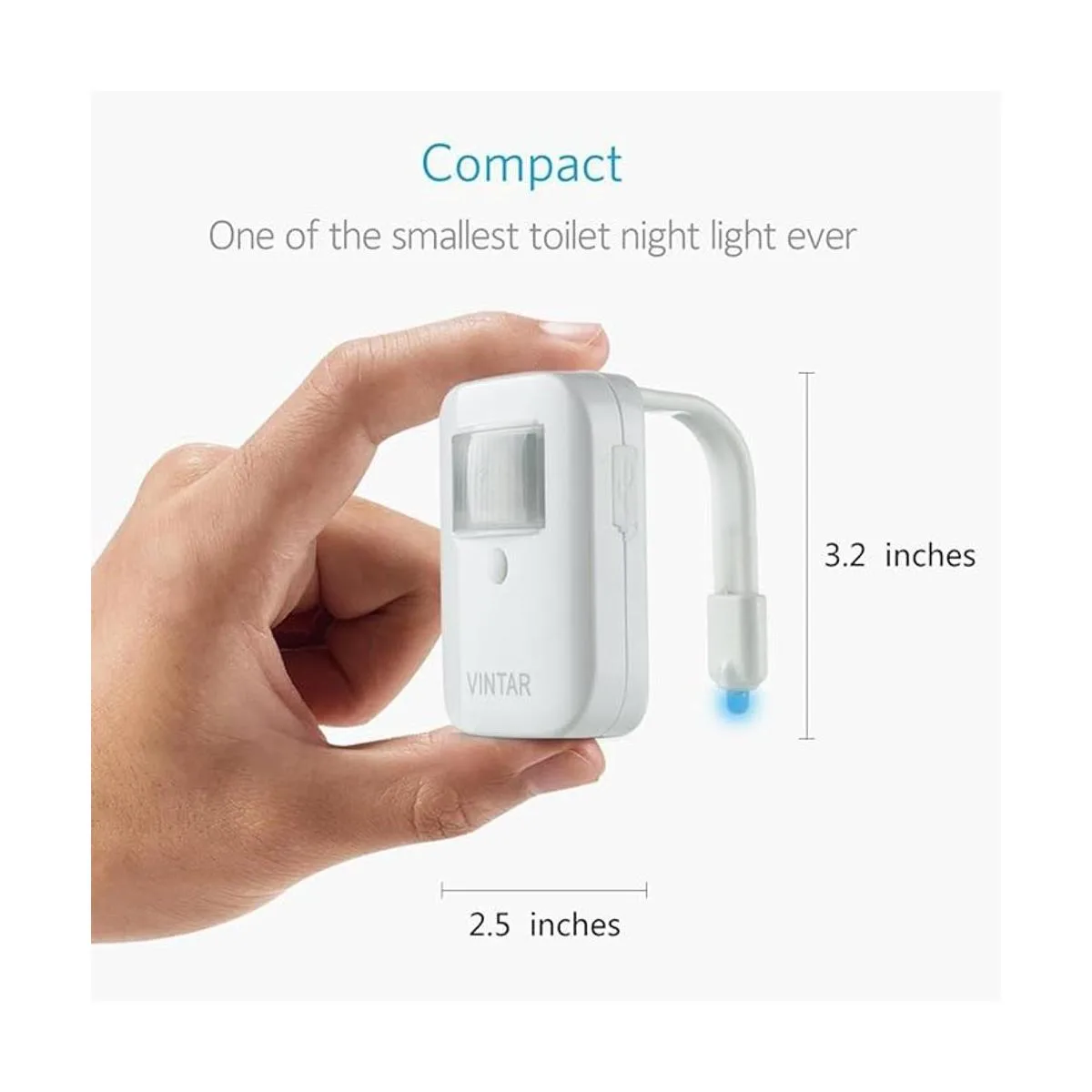 Vintar RainBowl Luz nocturna recargable con sensor de_4