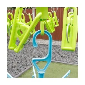 HANGERWORLD Tendedero colgante de ropa sucia de 20 clips_7