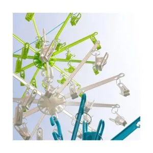 HANGERWORLD Tendedero colgante de ropa sucia de 20 clips_6