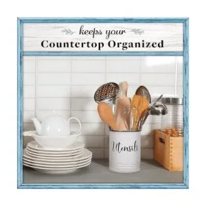 Home Acre Designs Soporte para utensilios Blanco_4