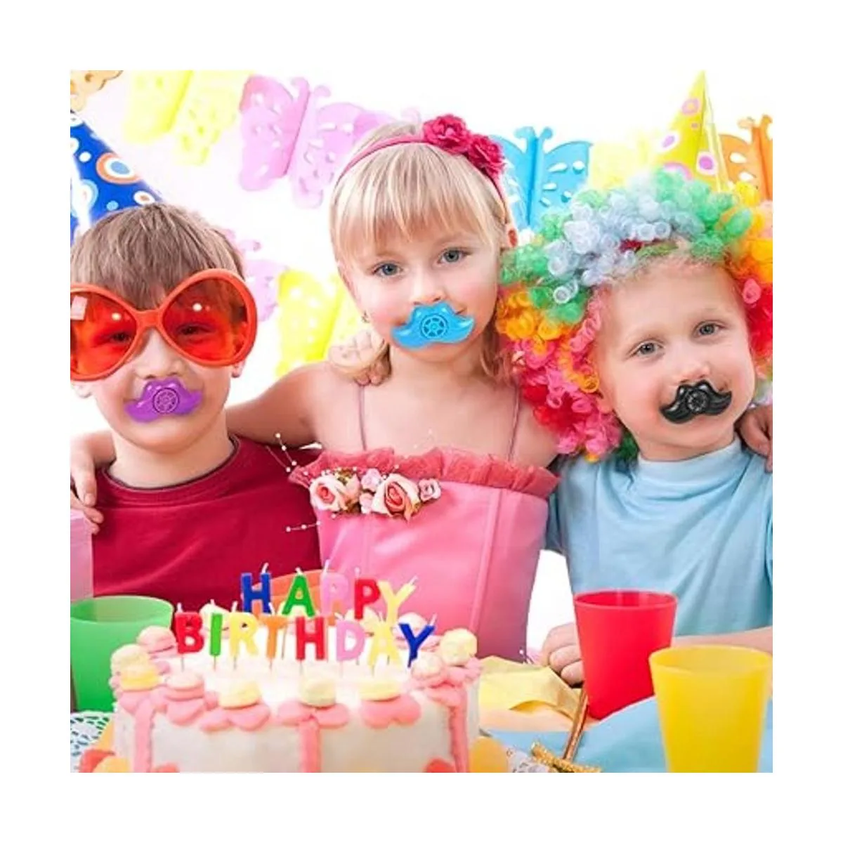 ArtCreativity silbatos de labios de bigote para niños_6