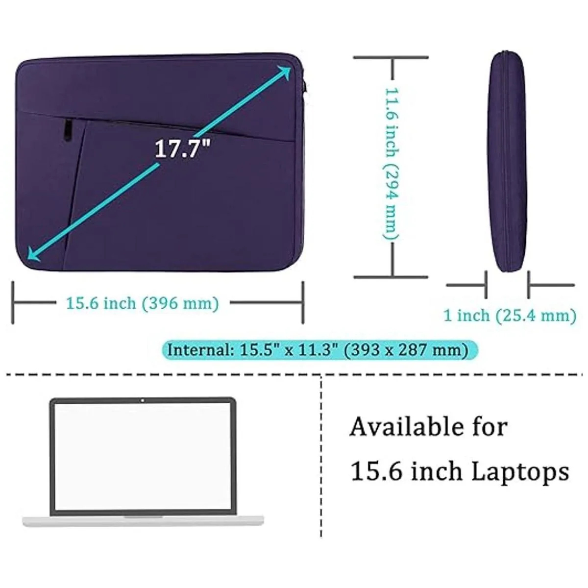 BOOEUDI Funda para laptop de 15.6 pulgadas funda_5