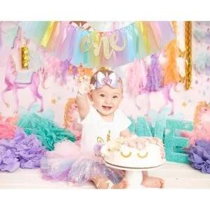 Pancarta de silla alta de arcoíris pastel para primer_4