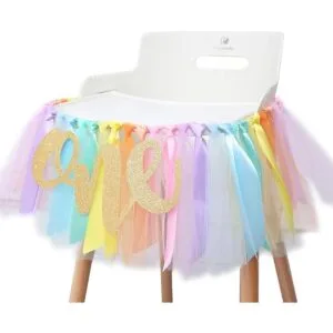 Pancarta de silla alta de arcoíris pastel para primer_7