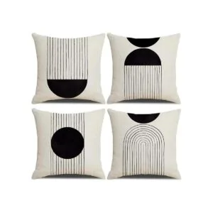 IcosaMro Juego de 4 fundas de almohada bohemias de 18 x 18_1