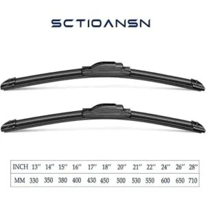 Juego de 3 limpiaparabrisas para Jeep Wrangler JK_3