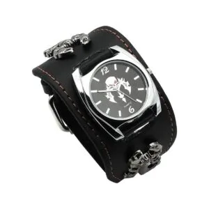 Punk Scorpion Reloj de pulsera con diseño de calavera_1