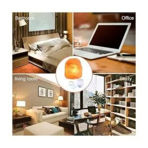 Pursalt Paquete de 2 lámparas de sal natural del Himalaya_2