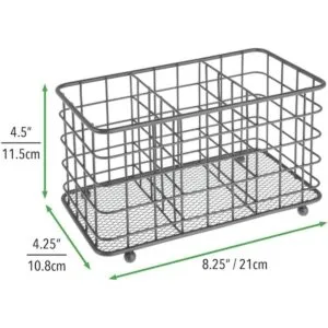 mDesign Farmhouse Modern Cubo organizador de_4