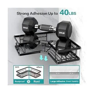 AKTECKE Organizador de ducha esquinero paquete de 2_4