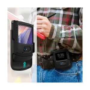 Encased DuraClip Funda para Moto RAZR 5G con clip para_4