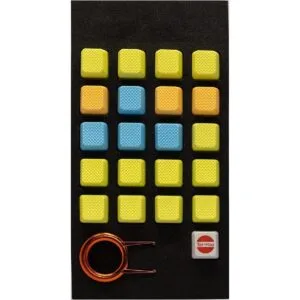 TaiHao Teclas de goma para juegos en blanco en blanco n._4