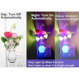 AUSAYE Paquete de 3 luces nocturnas con sensor luz_4