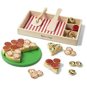 Melissa Doug Pizza Party Play Food Set de madera con_1