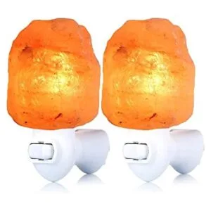 Pursalt Paquete de 2 lámparas de sal natural del Himalaya_1