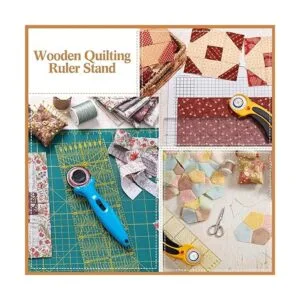 2 piezas de regla de madera organizador de regla de_5