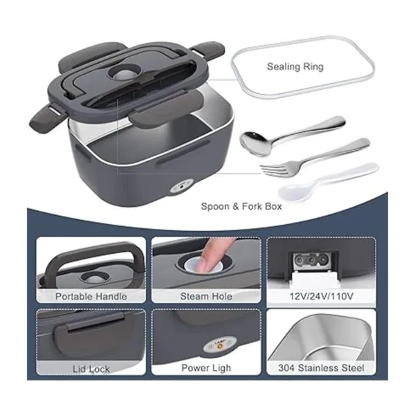 Electric Lunch Box Food Heater Carsolt 3 in 1 Portable_3