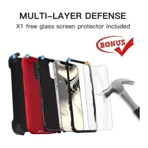 AICase Funda para iPhone 13 Pro con funda de clip para_3