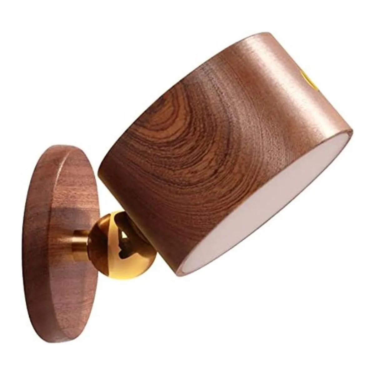 LANDGOO Aplique magnético de pared de madera luces LED_1