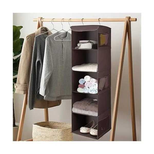 Flexzion Estantes colgantes para zapatos 5 estantes_7