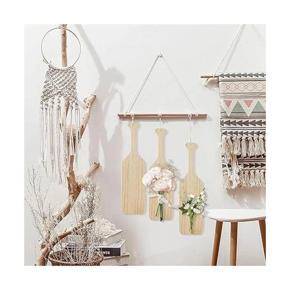 DAJAVE Paletas de madera sin terminar de 15 pulgadas_6