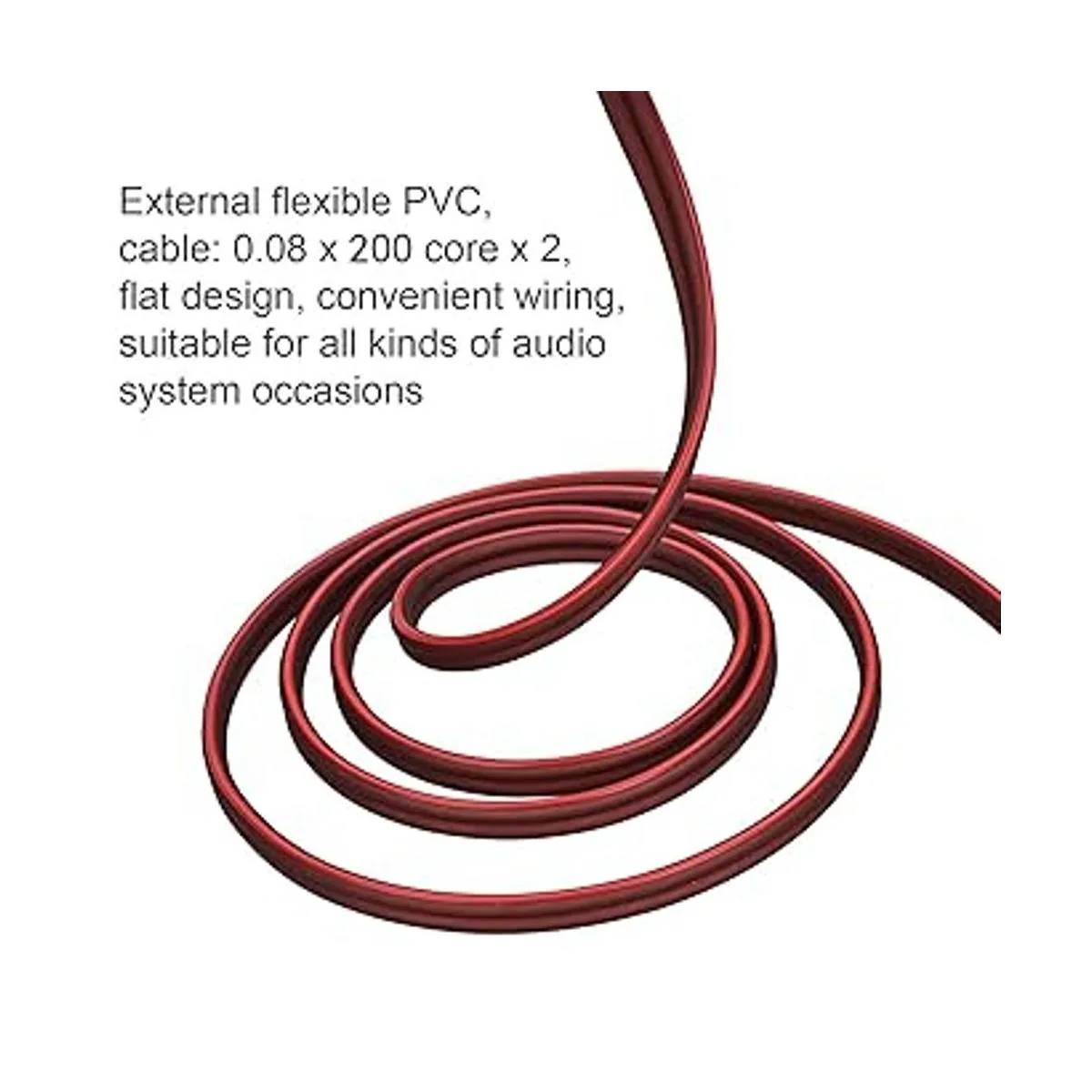 Cable de altavoz RCA a cable desnudo de 14 AWG OFC. El_4