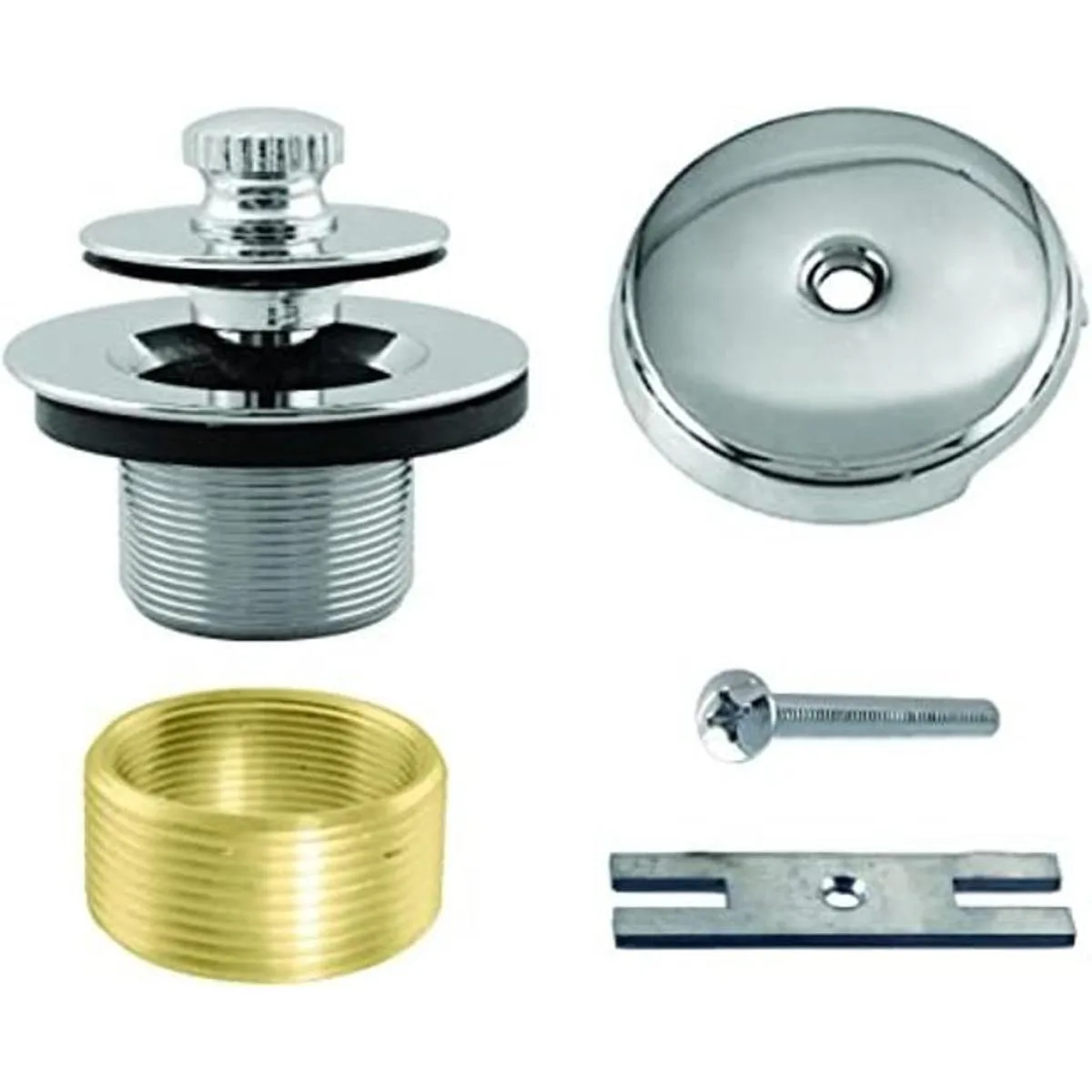 Westbrass D941K26 Moldura de drenaje para bañera de rosca_1