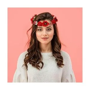 Cinaci Paquete de 8 diademas bohemias hawaianas con diseño_3