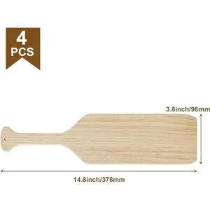 DAJAVE Paletas de madera sin terminar de 15 pulgadas_2