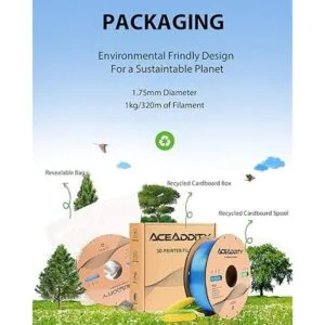 Aceaddity Silk Magic PLA 3D Printer Filament MultiColour_6