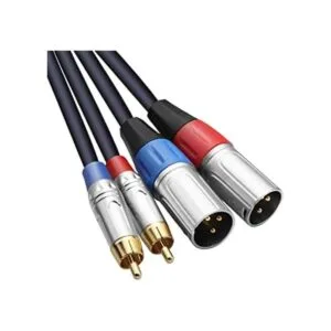 TISINO Cable doble RCA a XLR 2 RCA a 2 XLR macho HiFi_1