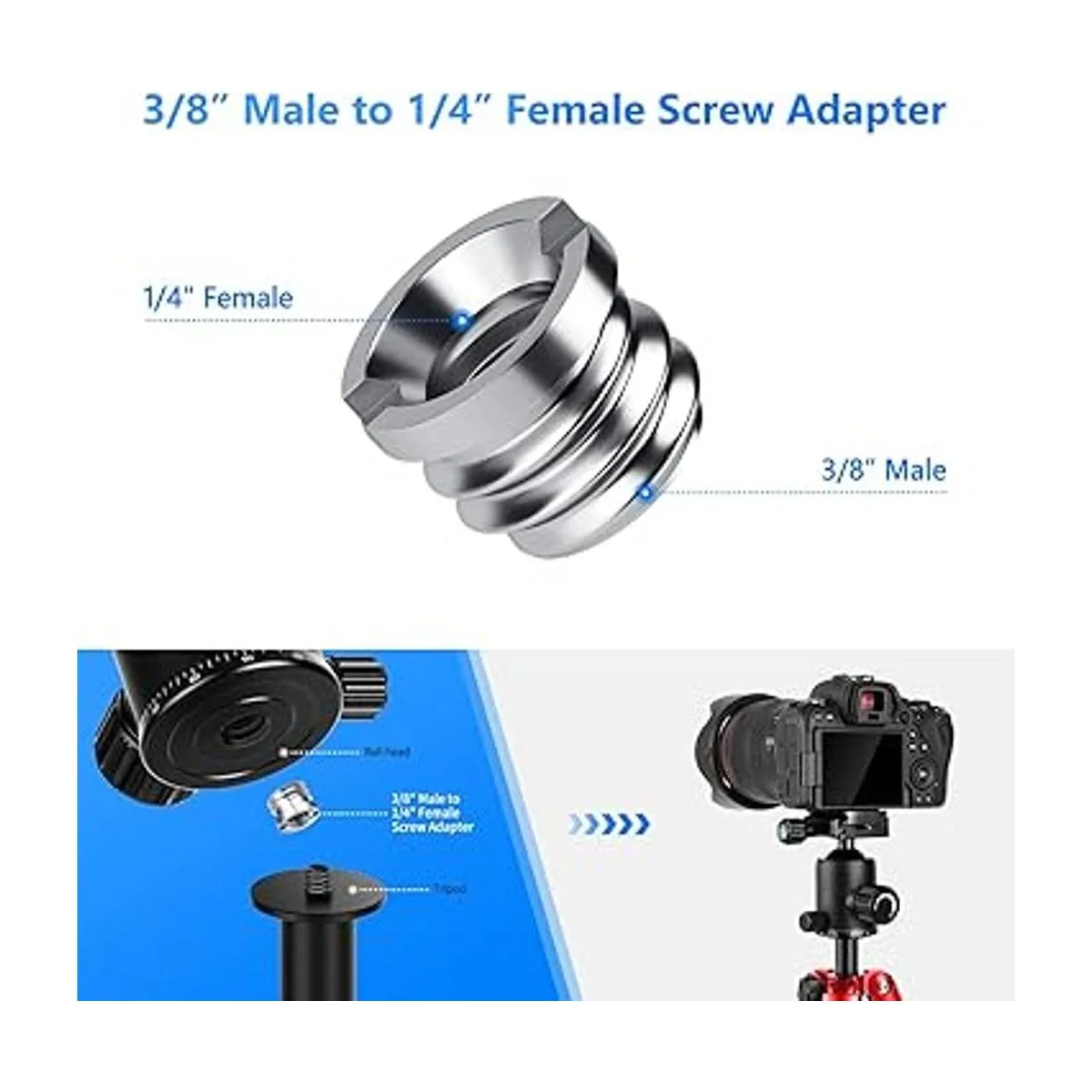 Neewer Adaptador de tornillo de cámara 22 piezas de 14_4