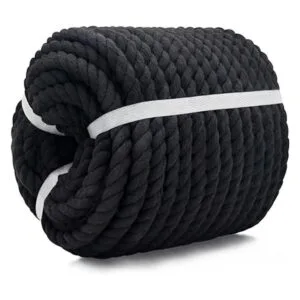 Cuerda negra de algodón trenzado de 12 pulgada cuerda_2