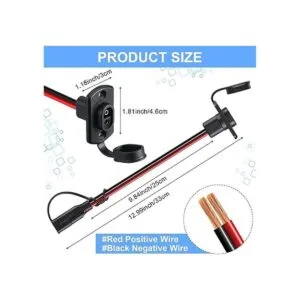 4 piezas de enchufe de alimentación SAE SAE de 12 AWG_2