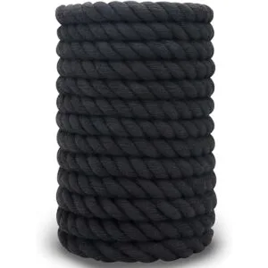 Cuerda negra de algodón trenzado de 12 pulgada cuerda_3