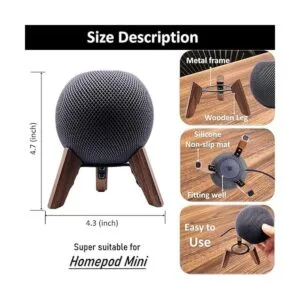 Soporte de madera real para Homepod Mini lanzado 2020_2