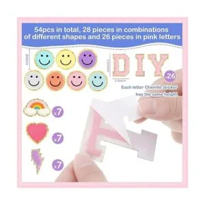 54 parches de letras de felpilla autoadhesivos con_2