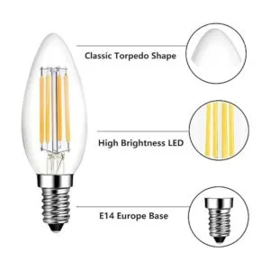 Bombilla LED E14 regulable equivalente a 40 W 3000 K_4